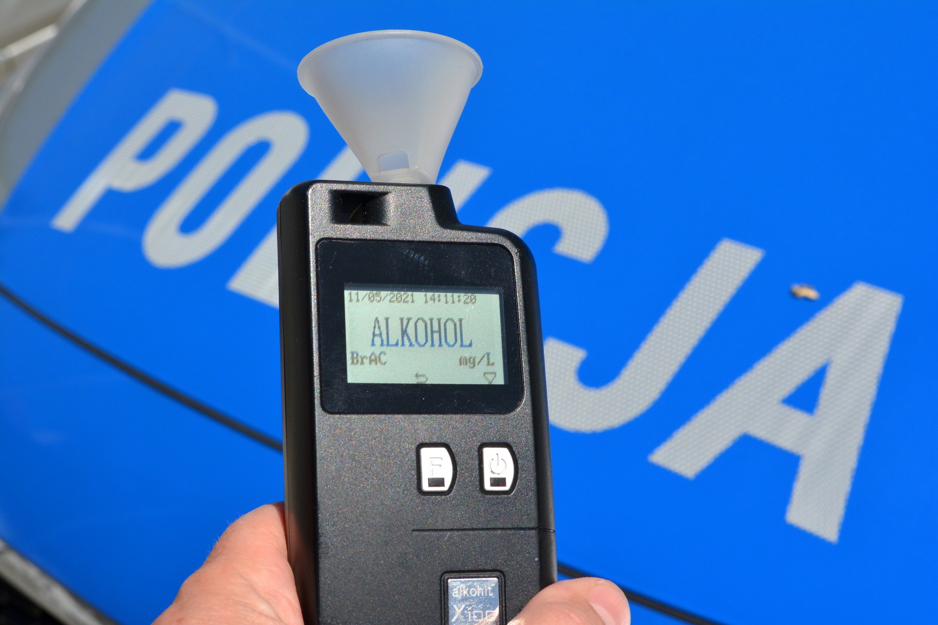 Badanie alkomatem