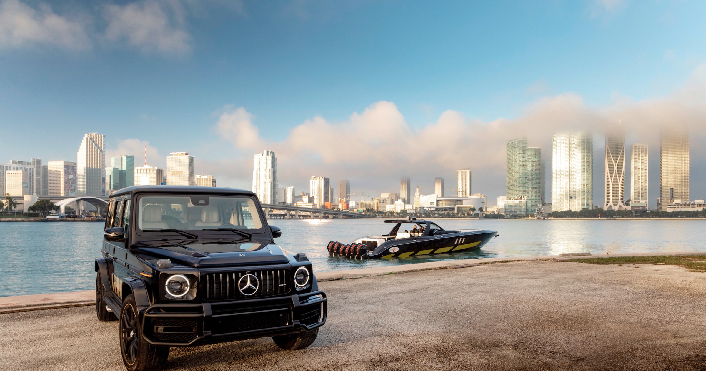 Luksusowa łódź Tirranna AMG Edition i  Mercedes-AMG G63 Cigarette Edition