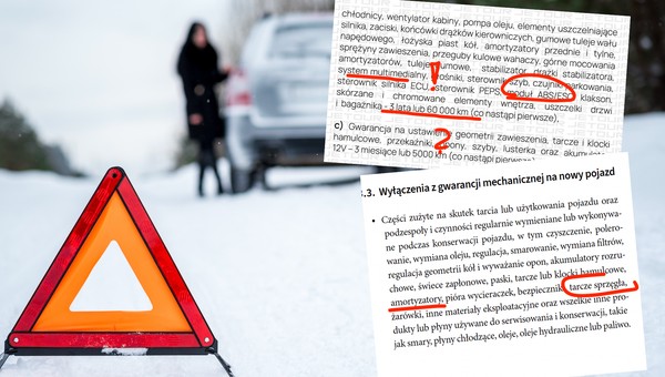 Usterka samochodu na drodze... ciekawe, czy podlega gwarancji