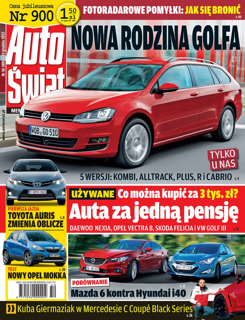 Auto Świat 50/12 za 1 zł i 50 gr