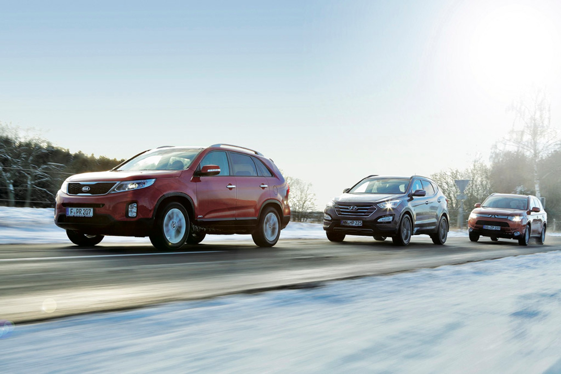 Mitsubishi Outlander kontra Kia Sorento i Hyundai Santa Fe: luksusowe diesle z napędem 4x4