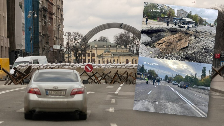 Ukraińcy w błyskawicznym tempie odbudowują zniszczone drogi