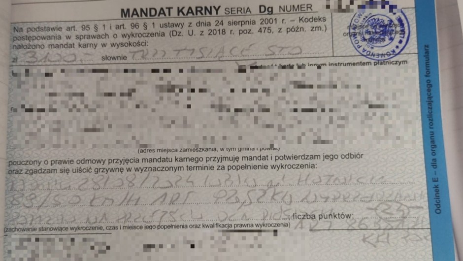 Młody kierowca nieco zanadto się pospieszył. Teraz musi ponownie zdać egzamin