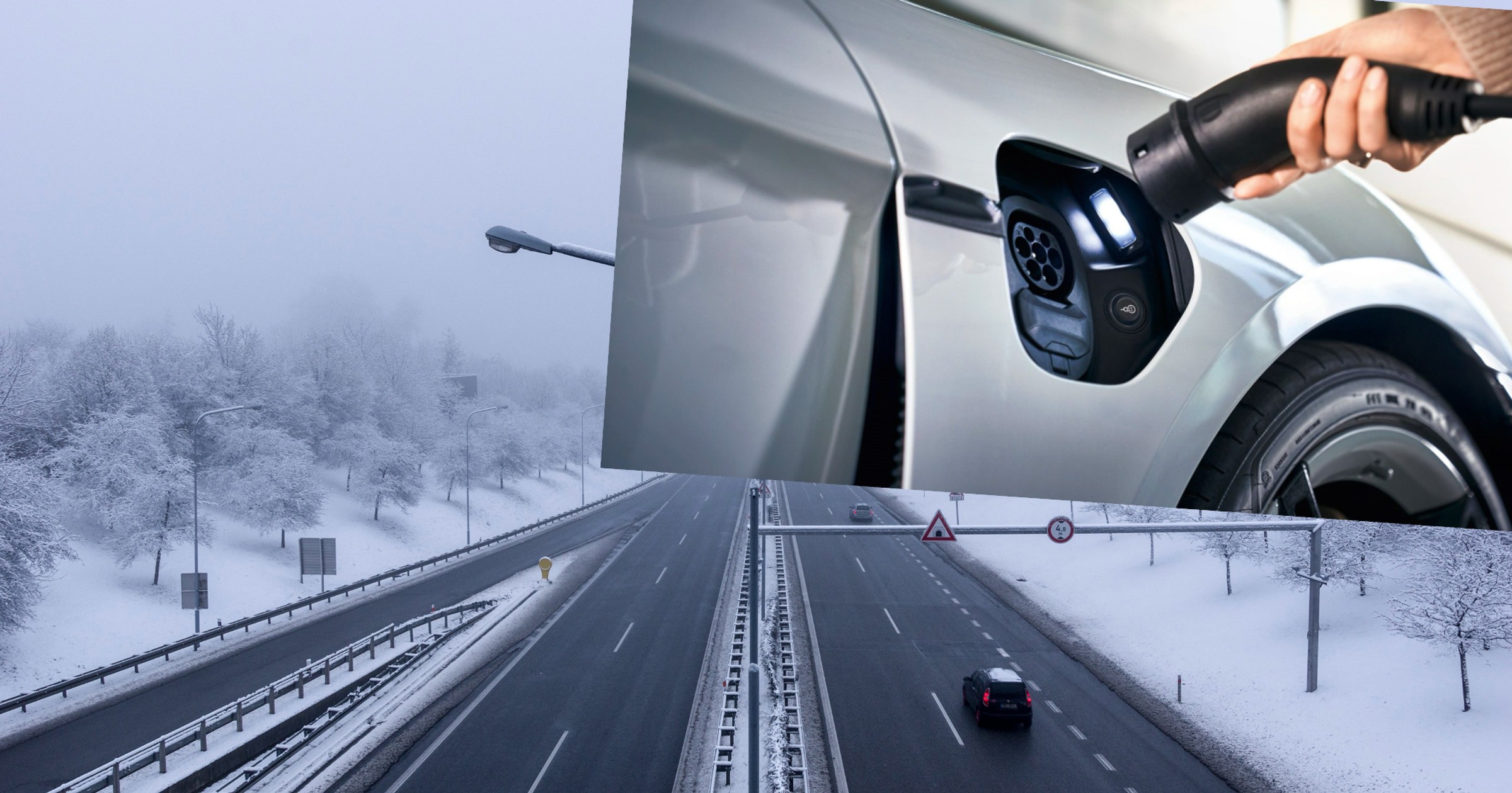 Test zasięgu samochodów elektrycznych zimą na autostradzie