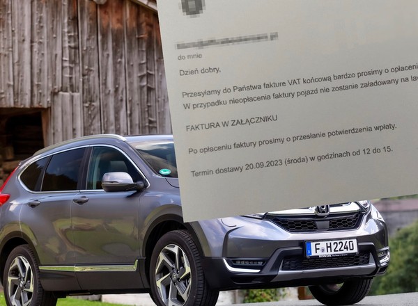 Kupował korespondencyjnie auto z zagranicy. Nie był jednak dość dokładny