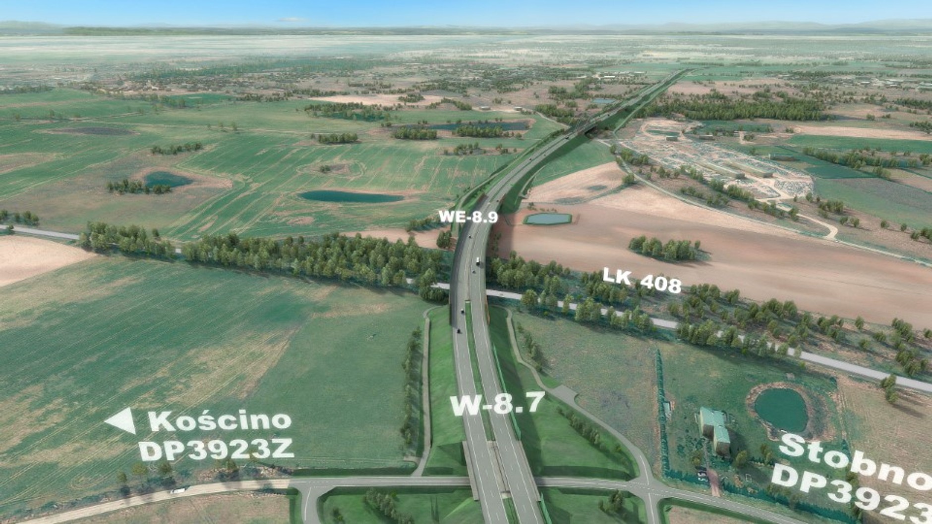 Droga S6 Kołbaskowo - Dołuje - wizualizacja