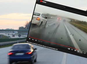 Jazda w takich warunkach jest niebezpieczna. Może skończyć się tak [Wideo]