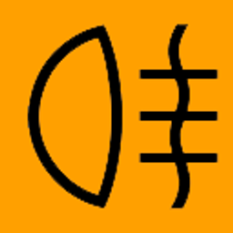 Symbol tylnych świateł przeciwmgłowych