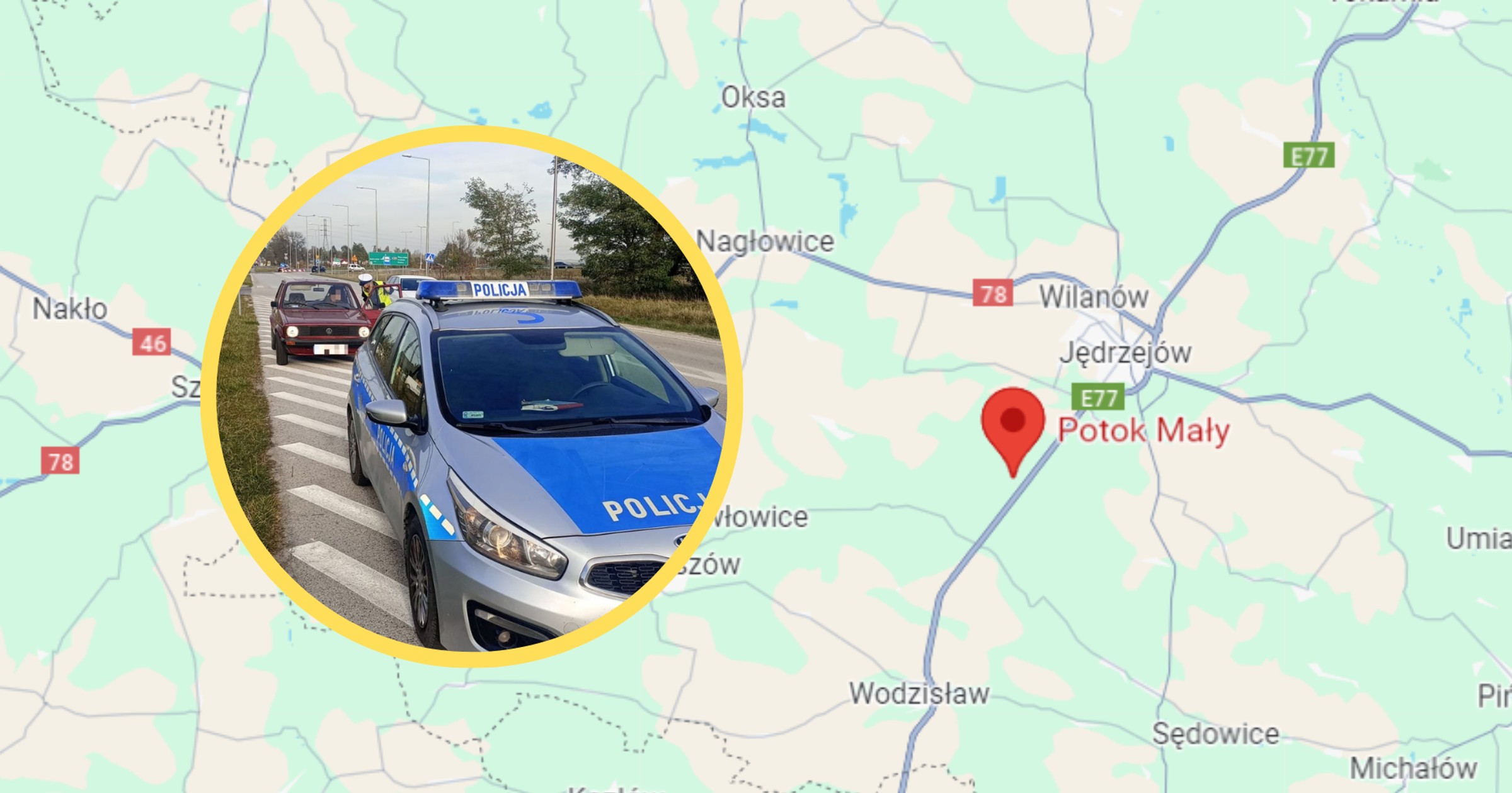 Jechał na trasie S7. Poruszał się pod prąd (fot. policja.pl)