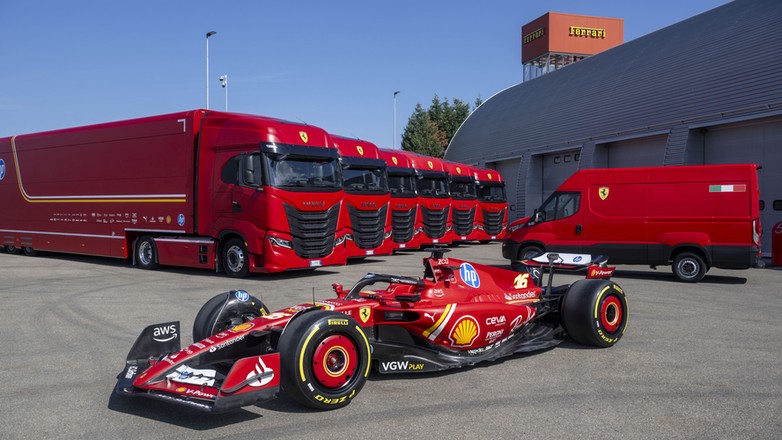 Flota Iveco dla zespołu Ferrari