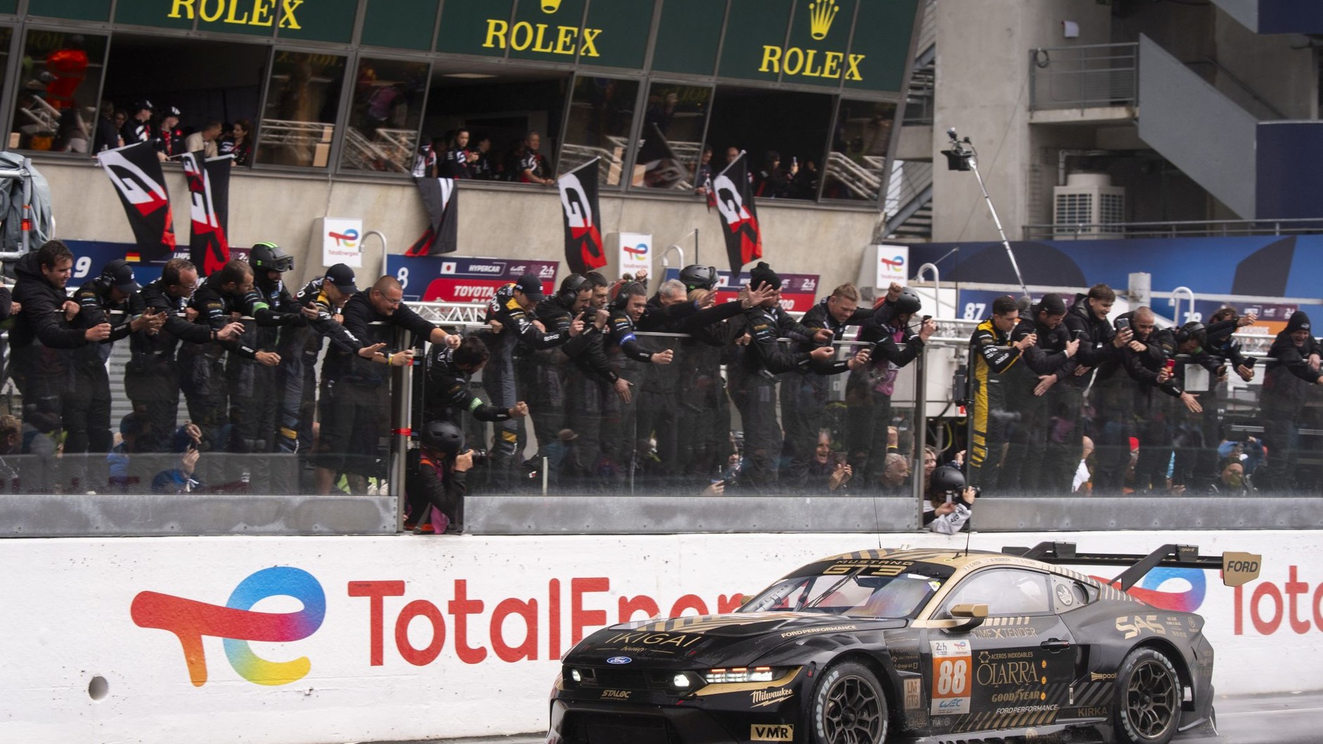 Ford Mustang GT3 podczas wyścigu 24h Le Mans 2024