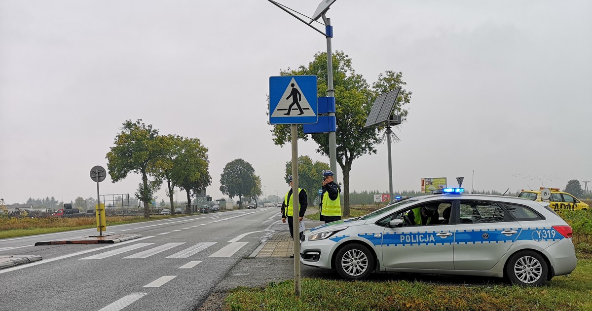 Policyjna kontrola przy DK2 w okolicach Siedlec