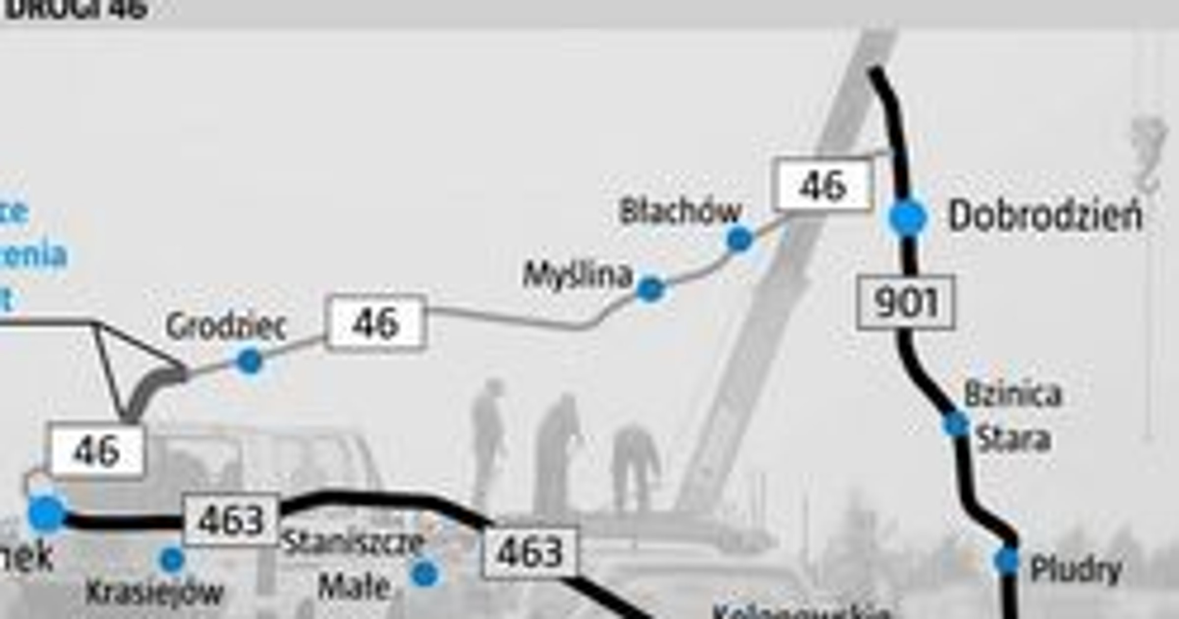 Częstochowa-Opole: jest objazd, ale złe oznakowanie!