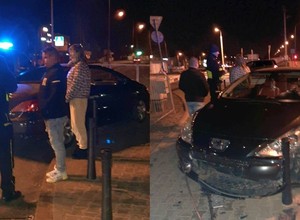 Pijany mężczyzna dał lekcję jazdy pijanej koleżance. "Ich auto skosiło przydrożne słupki"