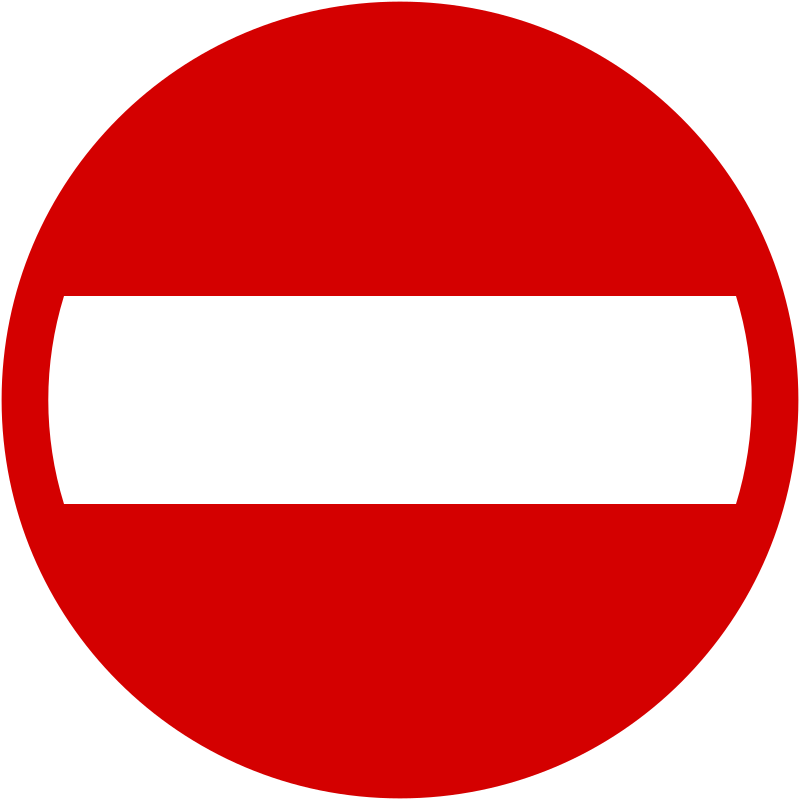 Znak B-2 "zakaz wjazdu"