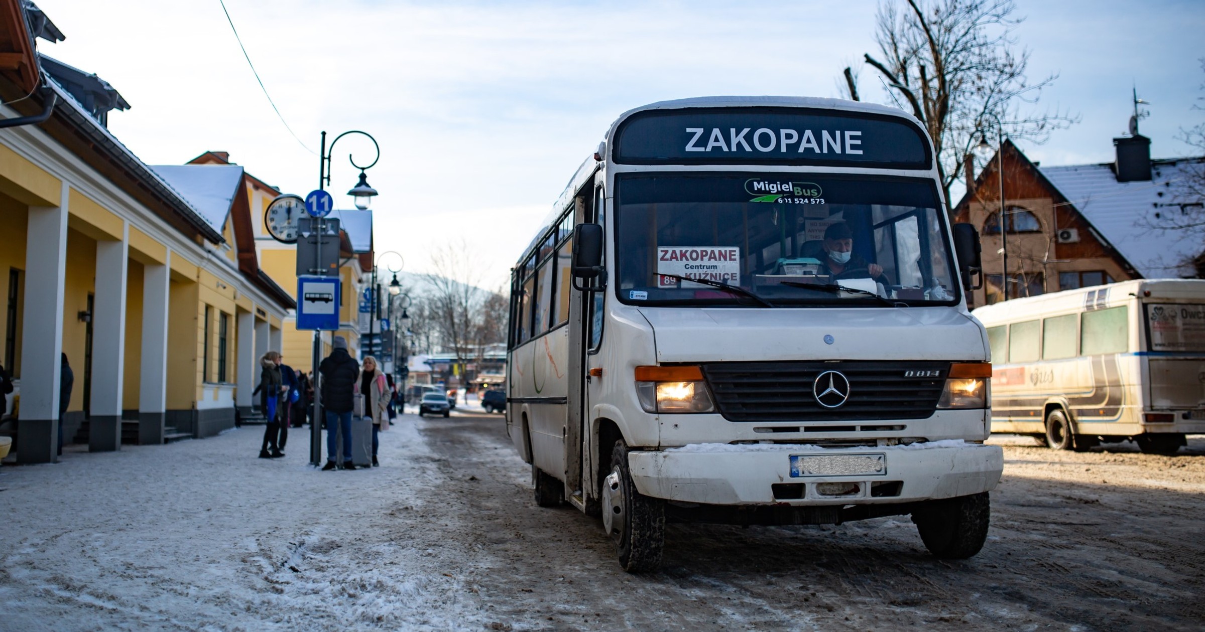 Stary bus z dieslem w Zakopanem