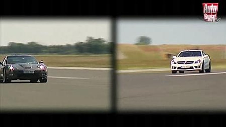 Corvette ZR1 kontra AMG SL 65 - Konkurencja gnie w kłębach dymu