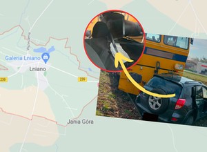 Sprzęg pociągu o mało nie zmiażdżył głowy kierowcy Toyoty. O włos od tragedii
