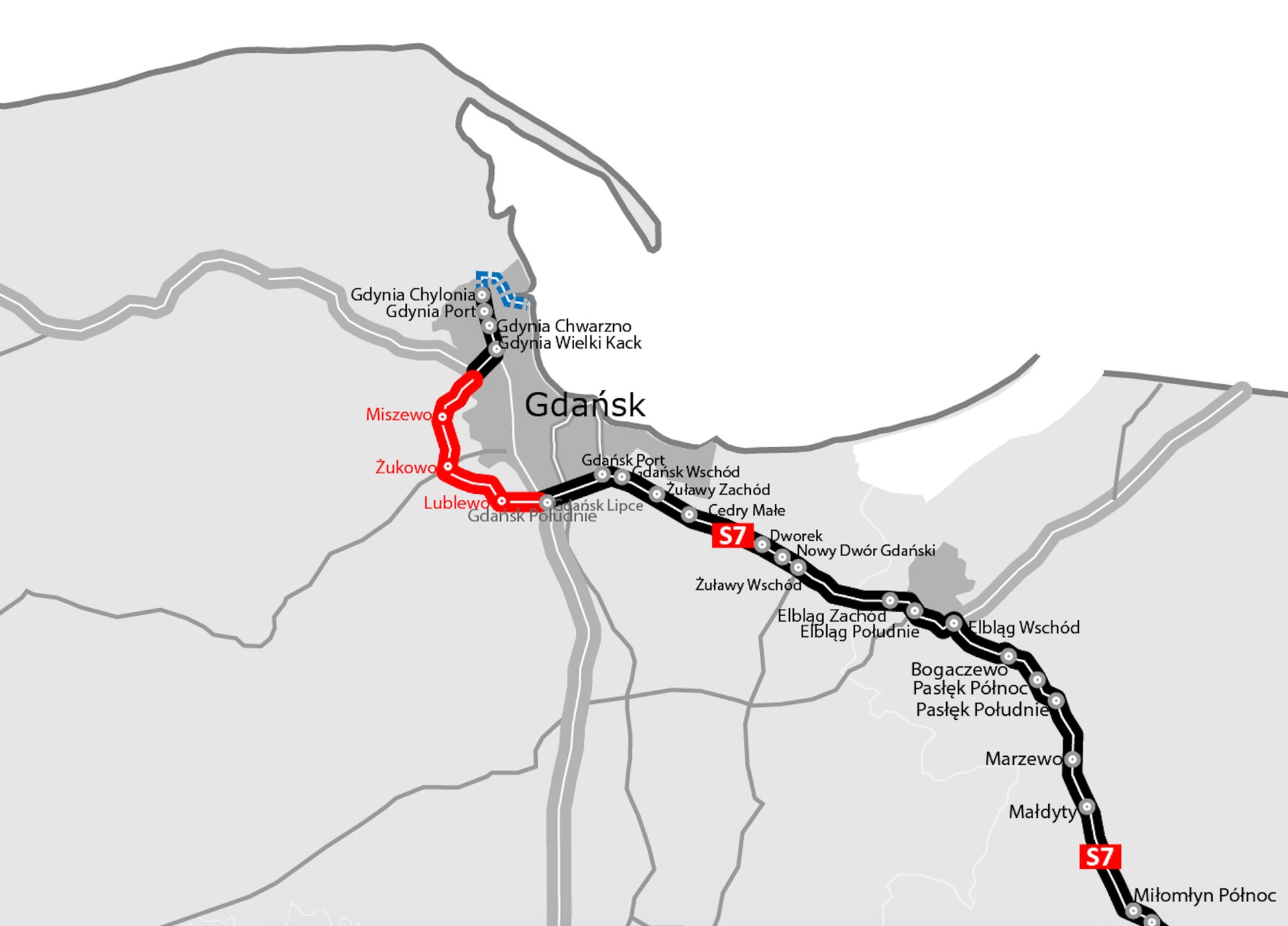Droga S7 - budowa na Pomorzu
