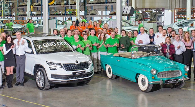 Skoda wyprodukowała 2 mln auto w Kvasinach