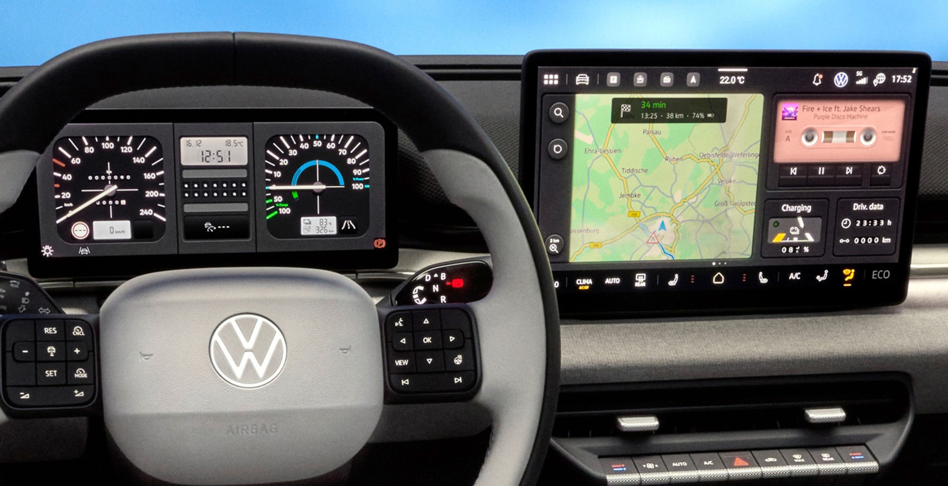 Volkswagen ID. Cross - poza wyświetlaczami są też fizyczne przyciski!