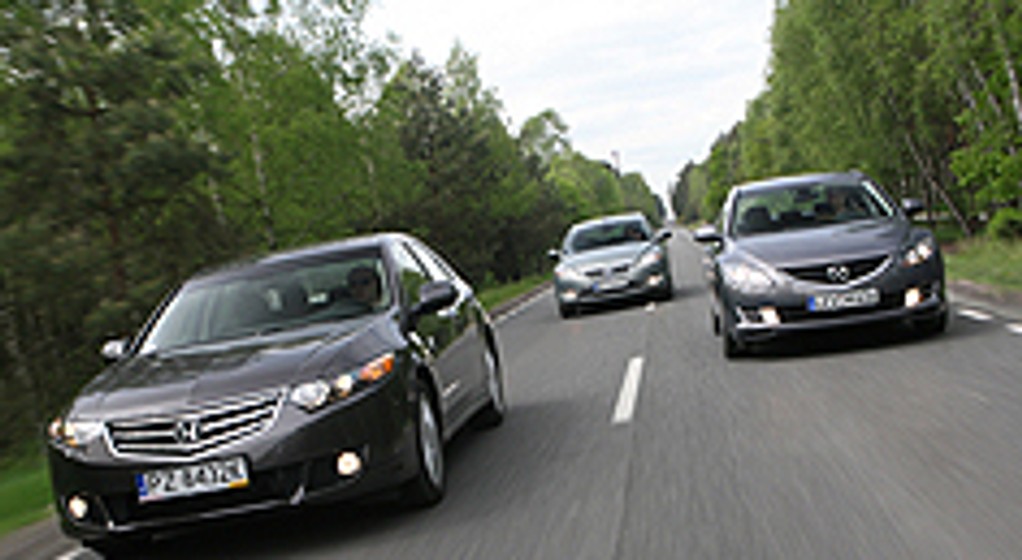 Honda Accord kontra Mazda 6 i Ford Mondeo - Nowe pokusy dla każdego szefa