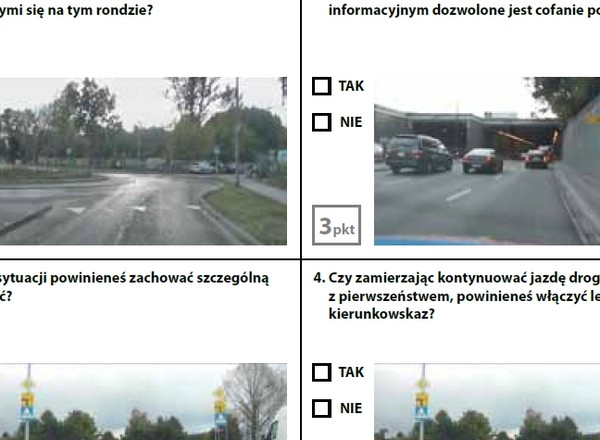 Test próbny na prawo jazdy - zestaw 2