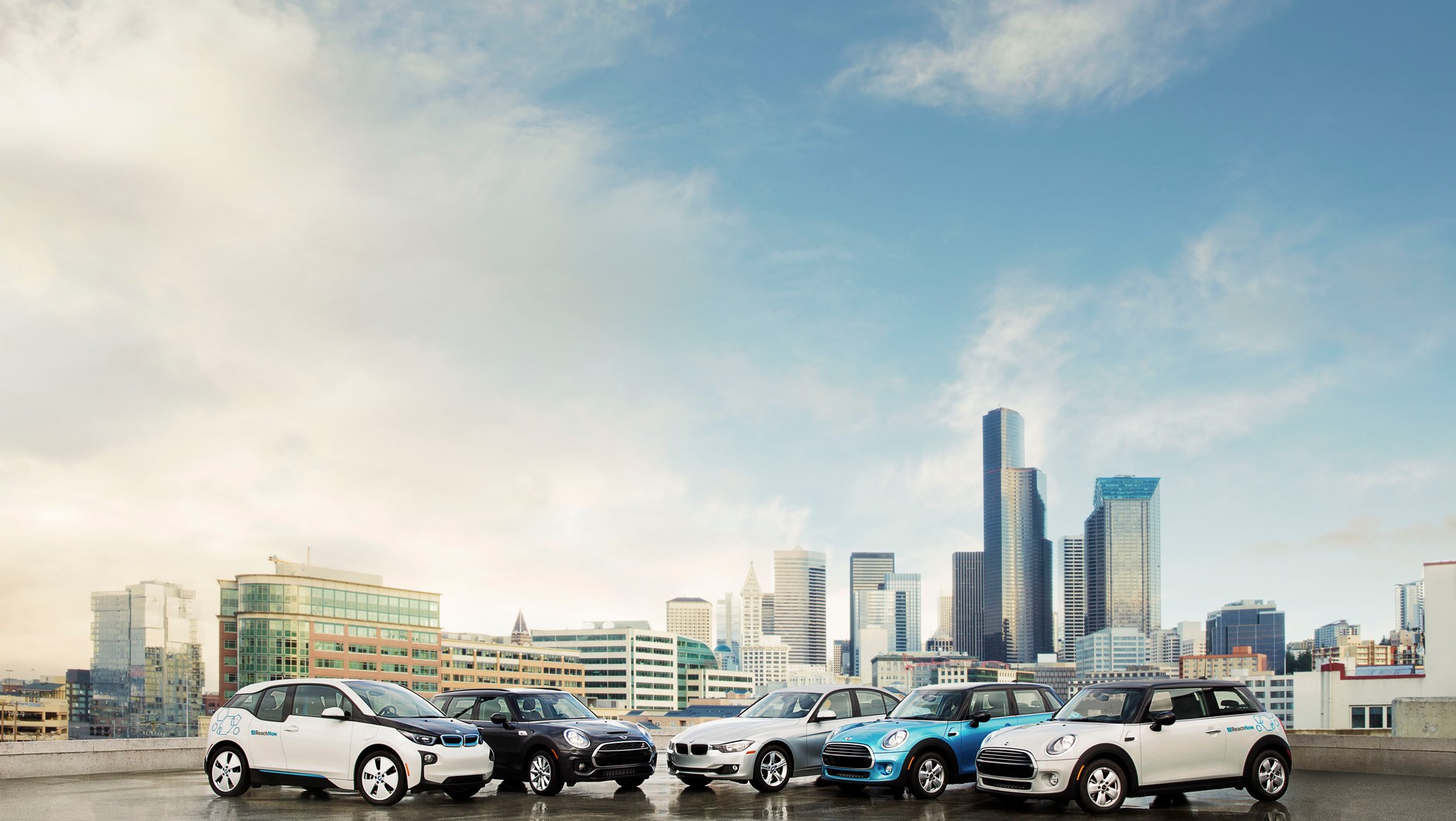 Samochody oferowane w ramach programu carsharingu BMW ReachNow