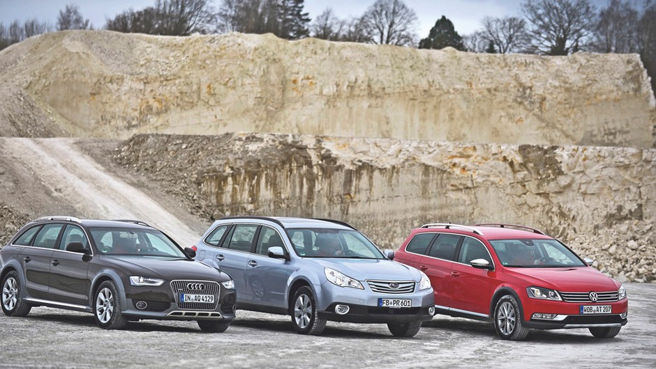 Audi A4 Allroad kontra Volkswagen Passat Alltrack i Subaru Outback: off-road małego formatu