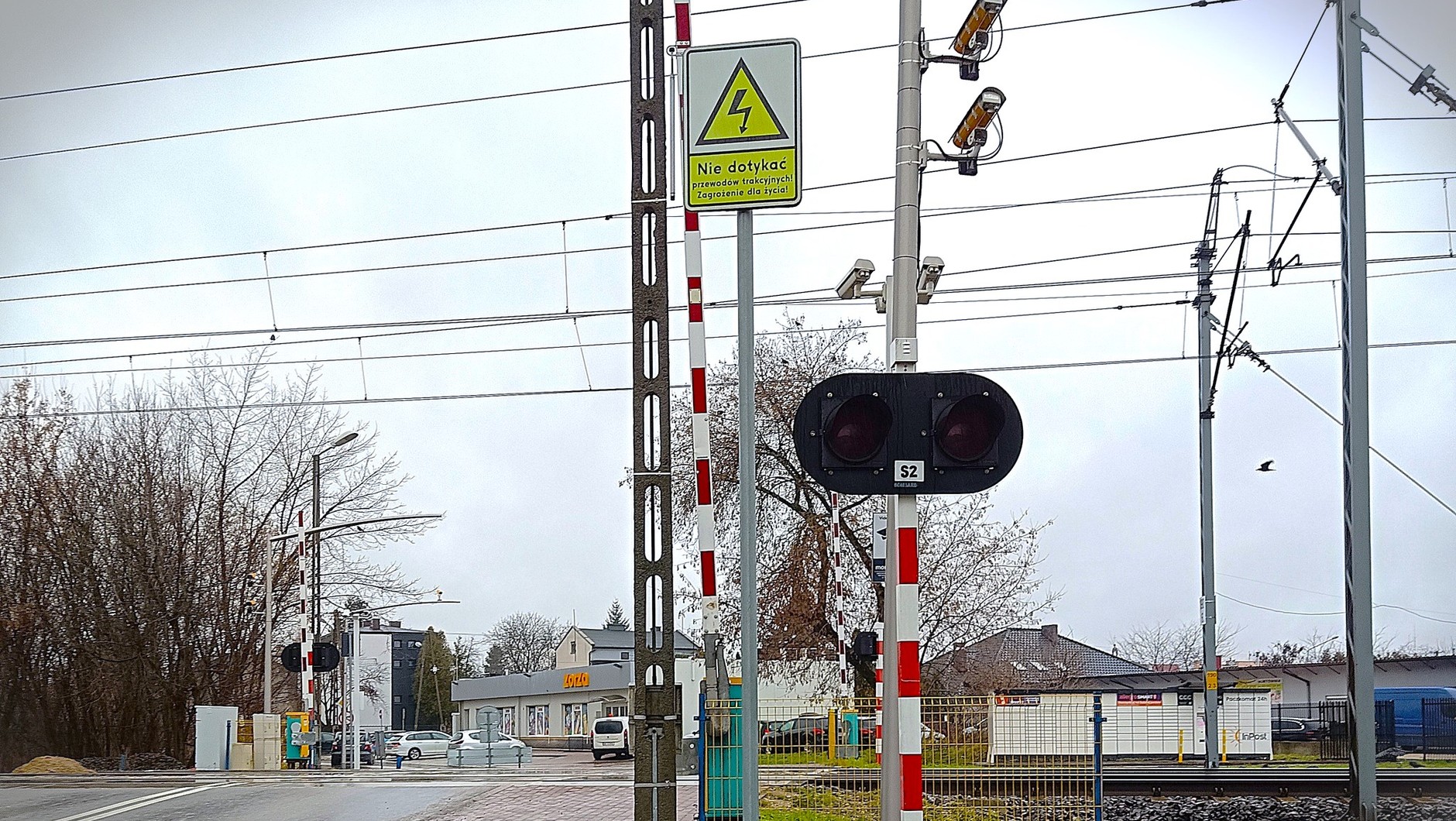 System Red Light (CANARD) na przejeździe kolejowym w Radomsku