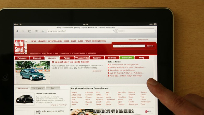Czy iPad przyda się w samochodzie?