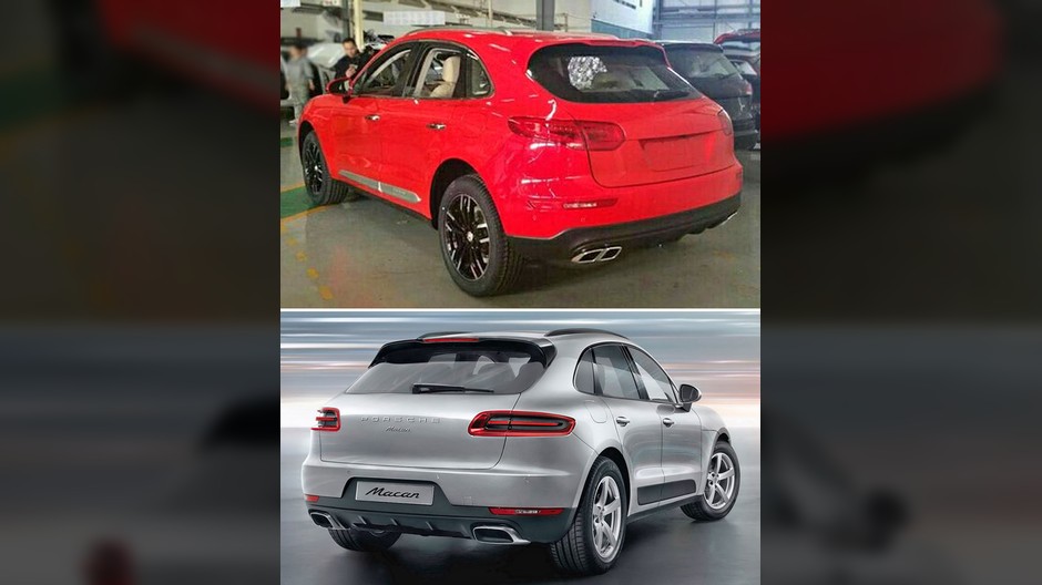 Zotye SR8 i porsche Macan
