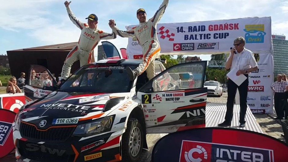 Rajd Gdańsk Baltic Cup 2017 - zwycięzcy - Filip Nivette i Kamil Heller