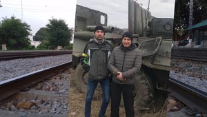 Ukraińscy kolejarze przejęli transporter i doprowadzili do aresztowania jego załogi