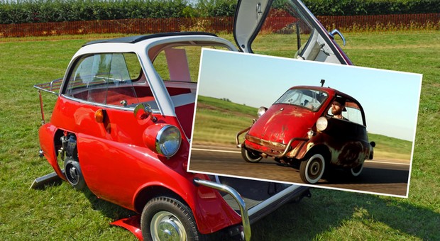 Przywrócili do życia 60-letnie BMW Isetta. Ponad 40 lat spędziło w lesie [Wideo]