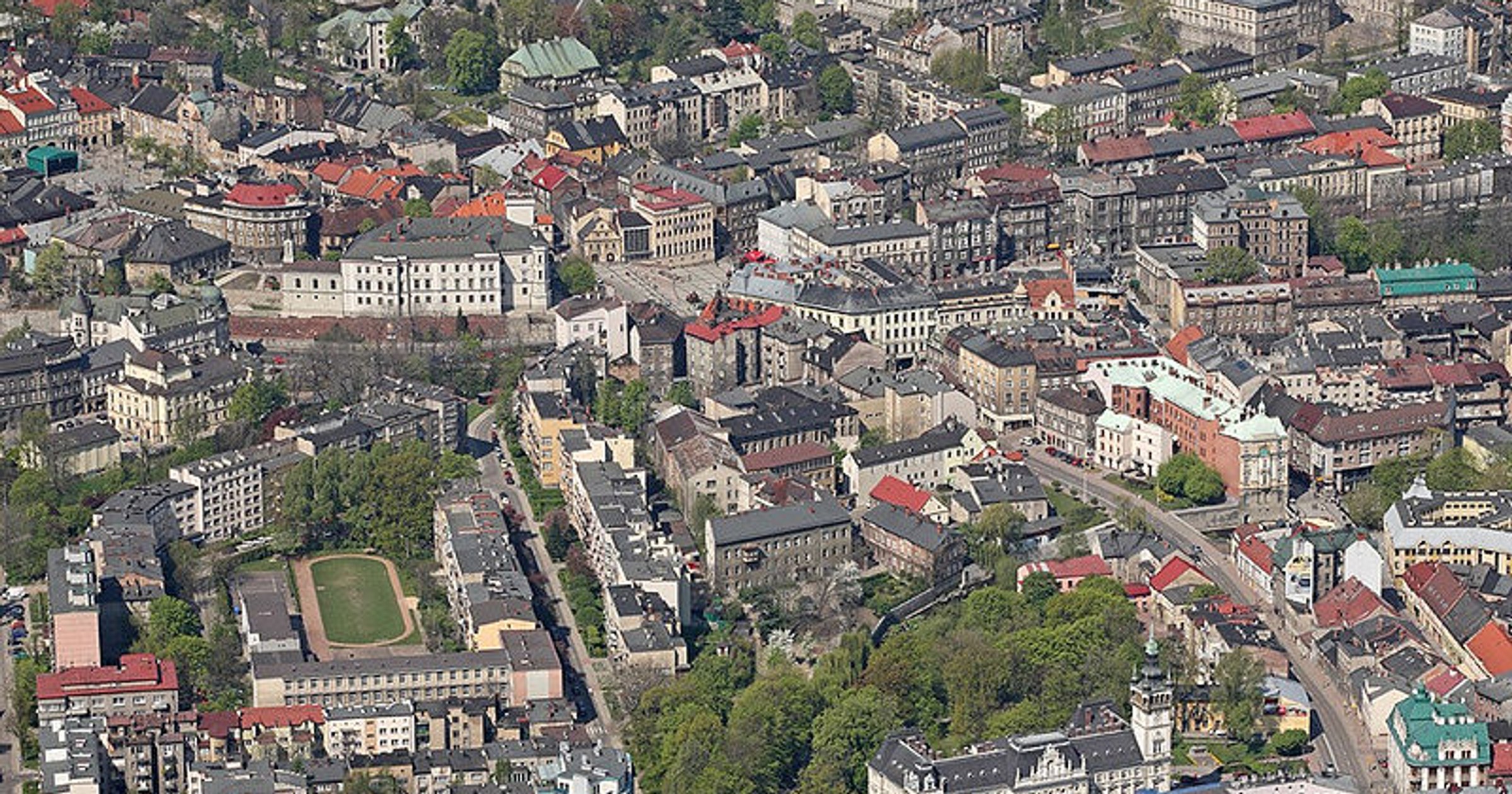 Bielsko-Biała z lotu ptaka / Marek Kocjan / www.kocjan.pl
