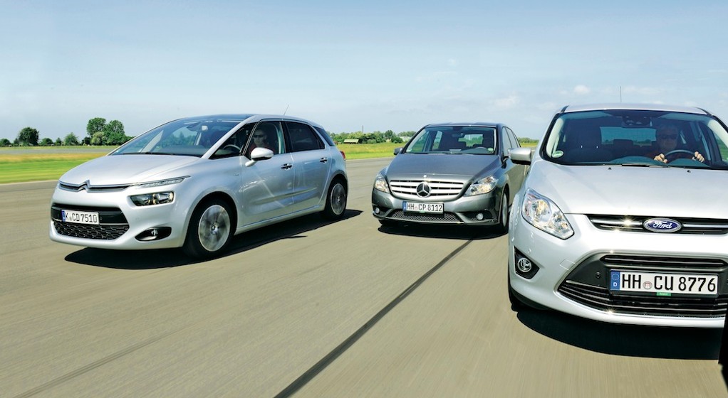 Citroën C4 Picasso, Ford C-Max, Mercedes klasy B