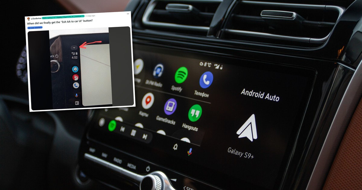 Android Auto z nowym przyciskiem