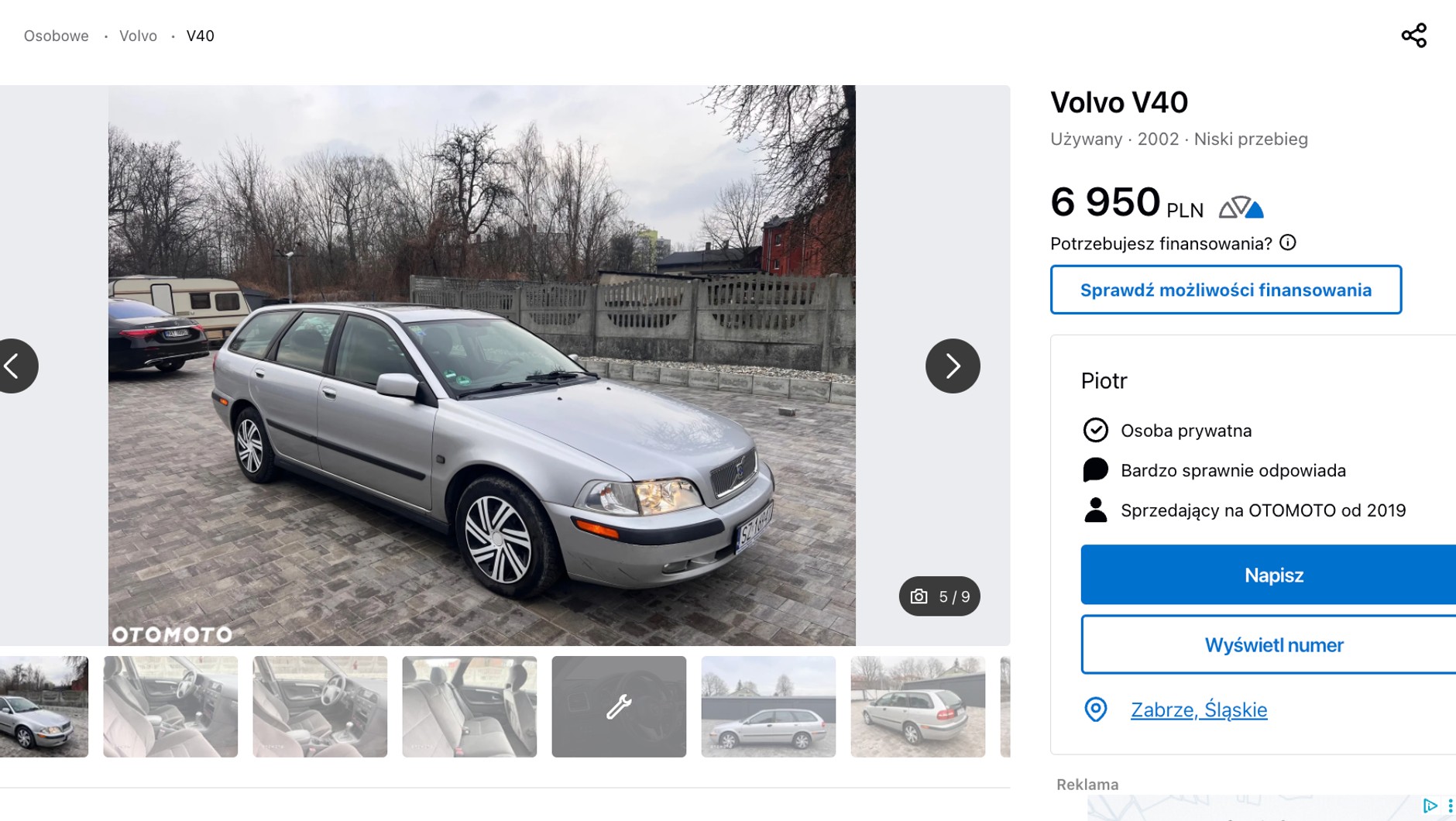 Volvo V40 z ogłoszenia