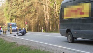 Paskudny początek majówki dla motocyklisty. Rozbił Yamahę i trafił do szpitala