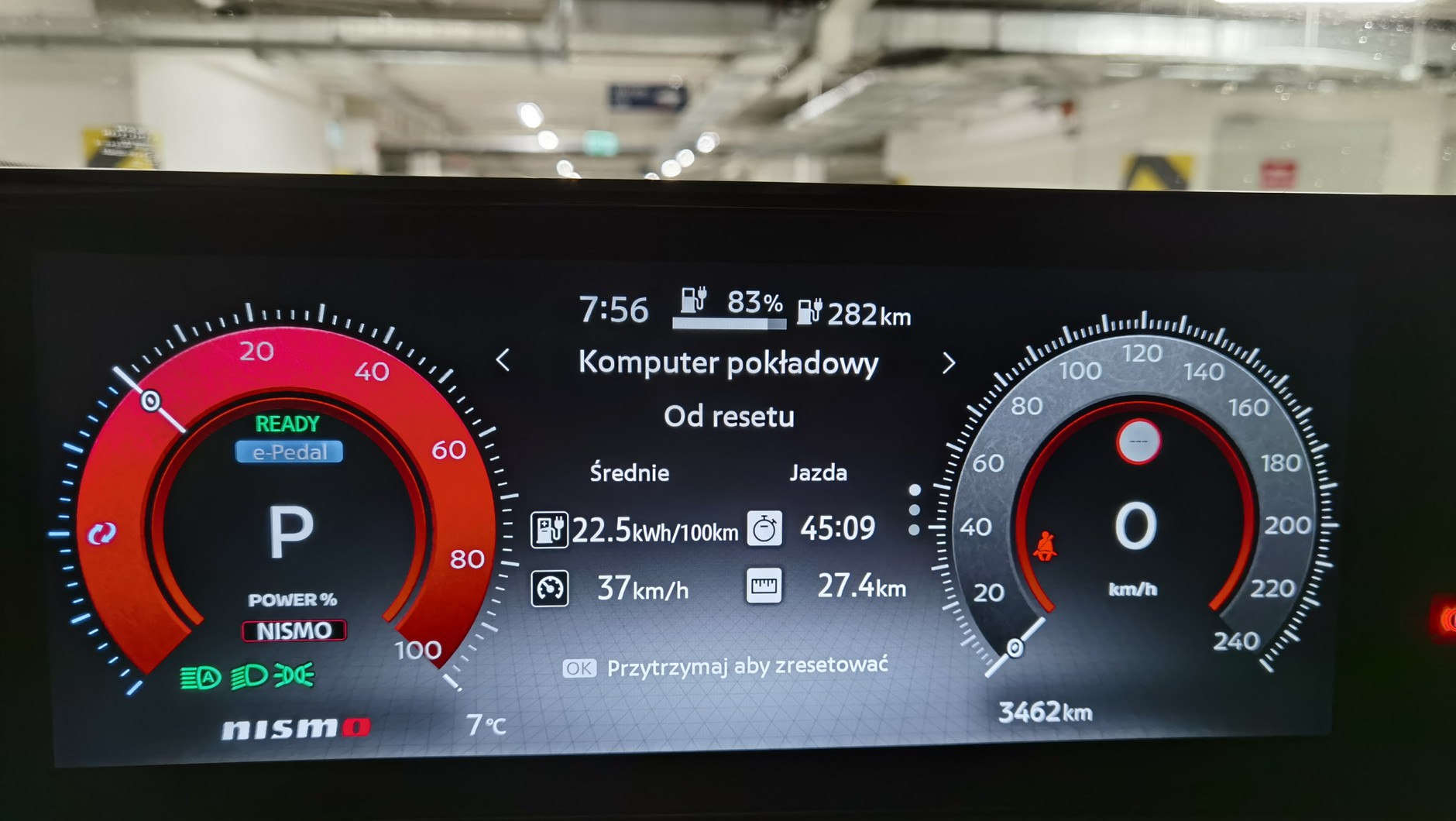 Nissan Ariya Nismo - przeciętne zużycie energii