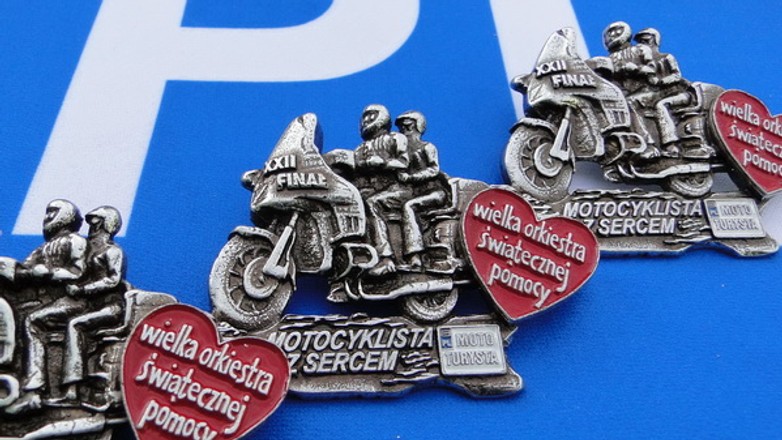 Znaczki Motocyklista z Sercem