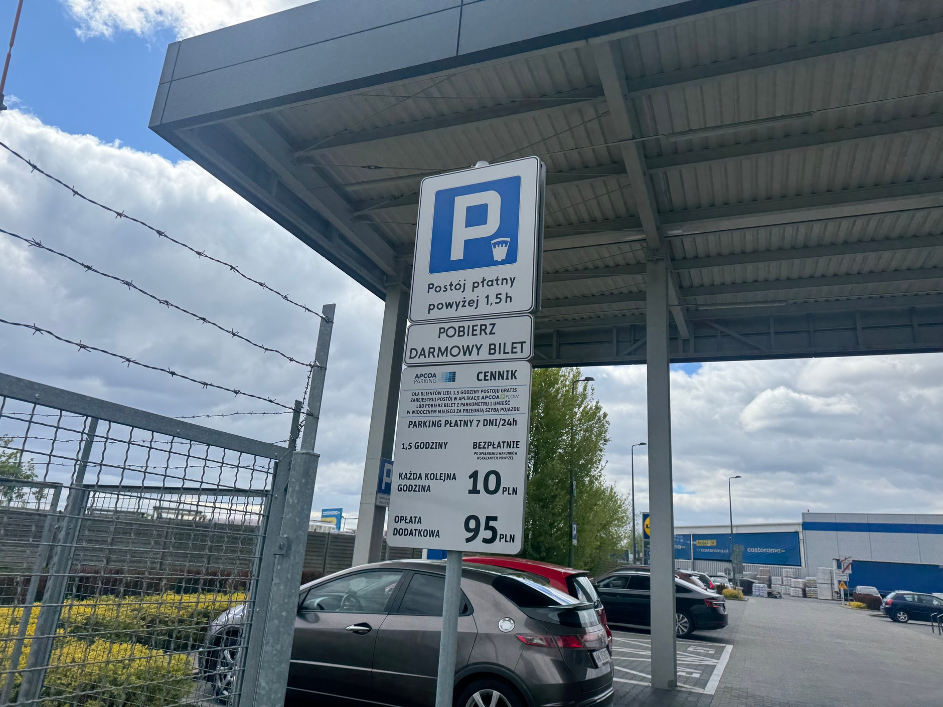 Prywatny płatny parking