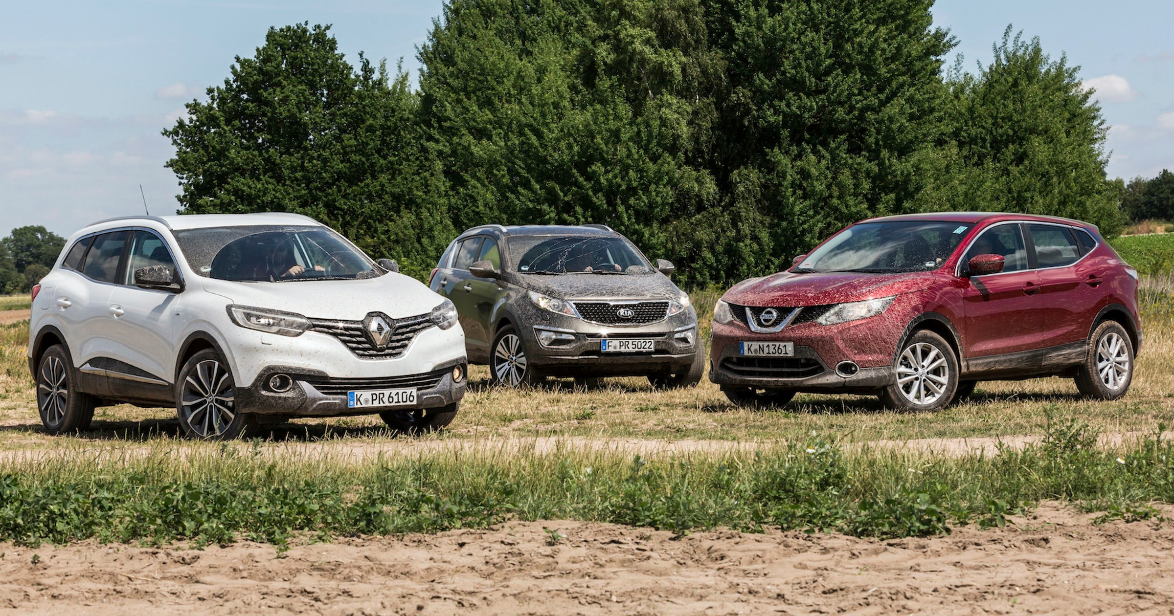 Porównanie: Kia Sportage III, Nissan Qashqai II i Renault Kadjar