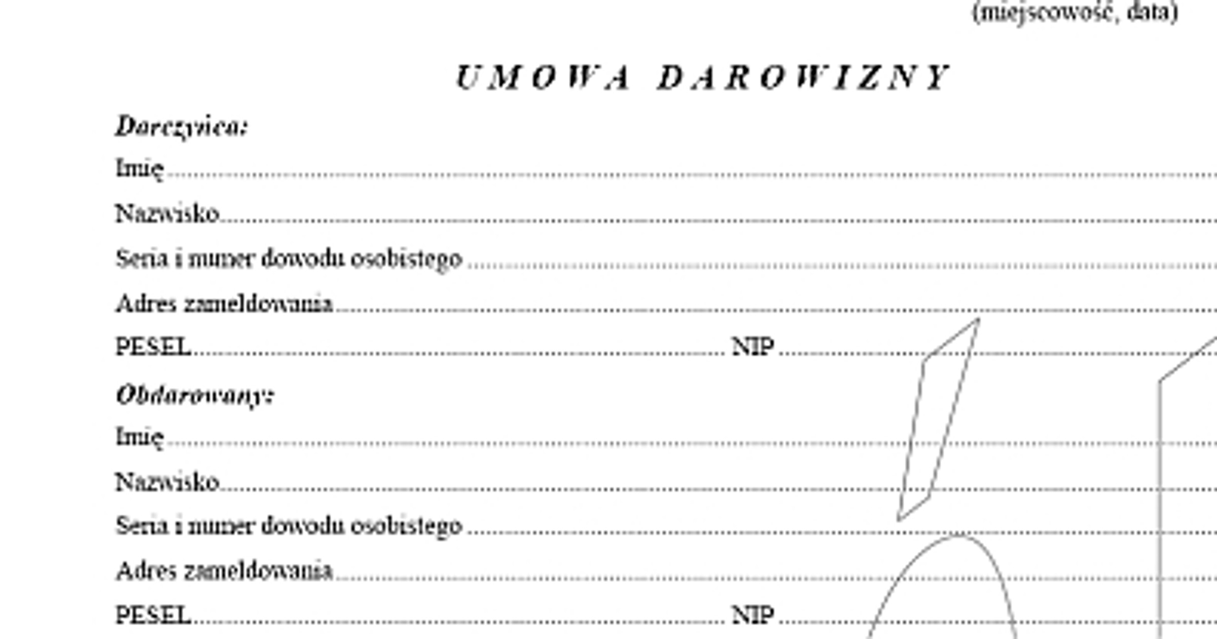 Umowa darowizny