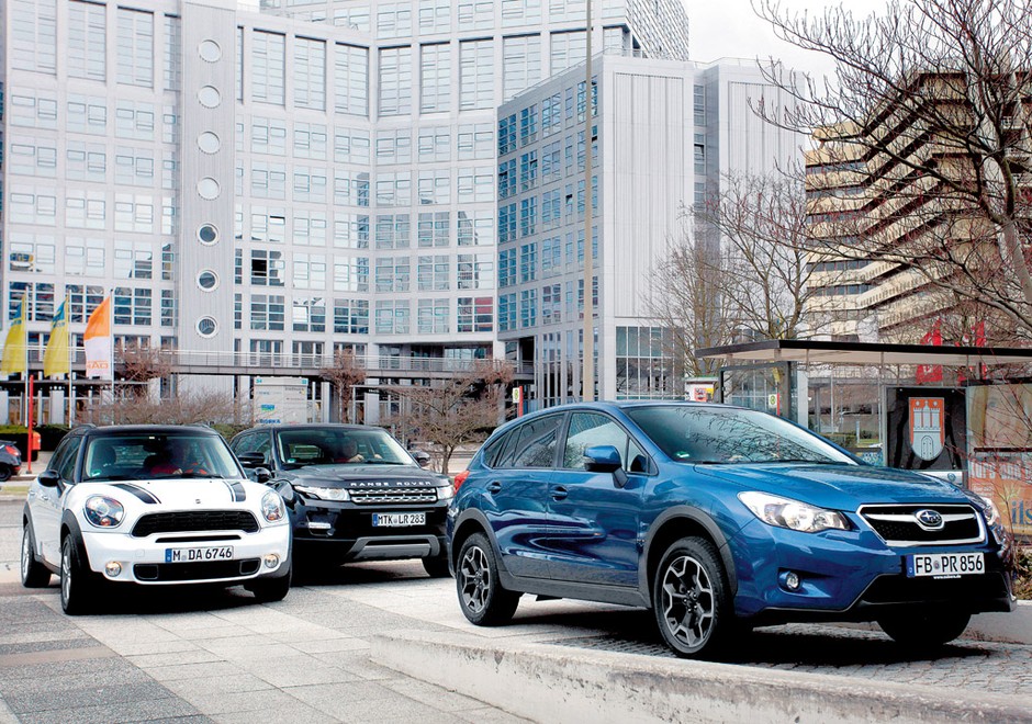 Mini Countryman kontra Range Rover Evoque i Subaru XV: modne miejskie SUV-y