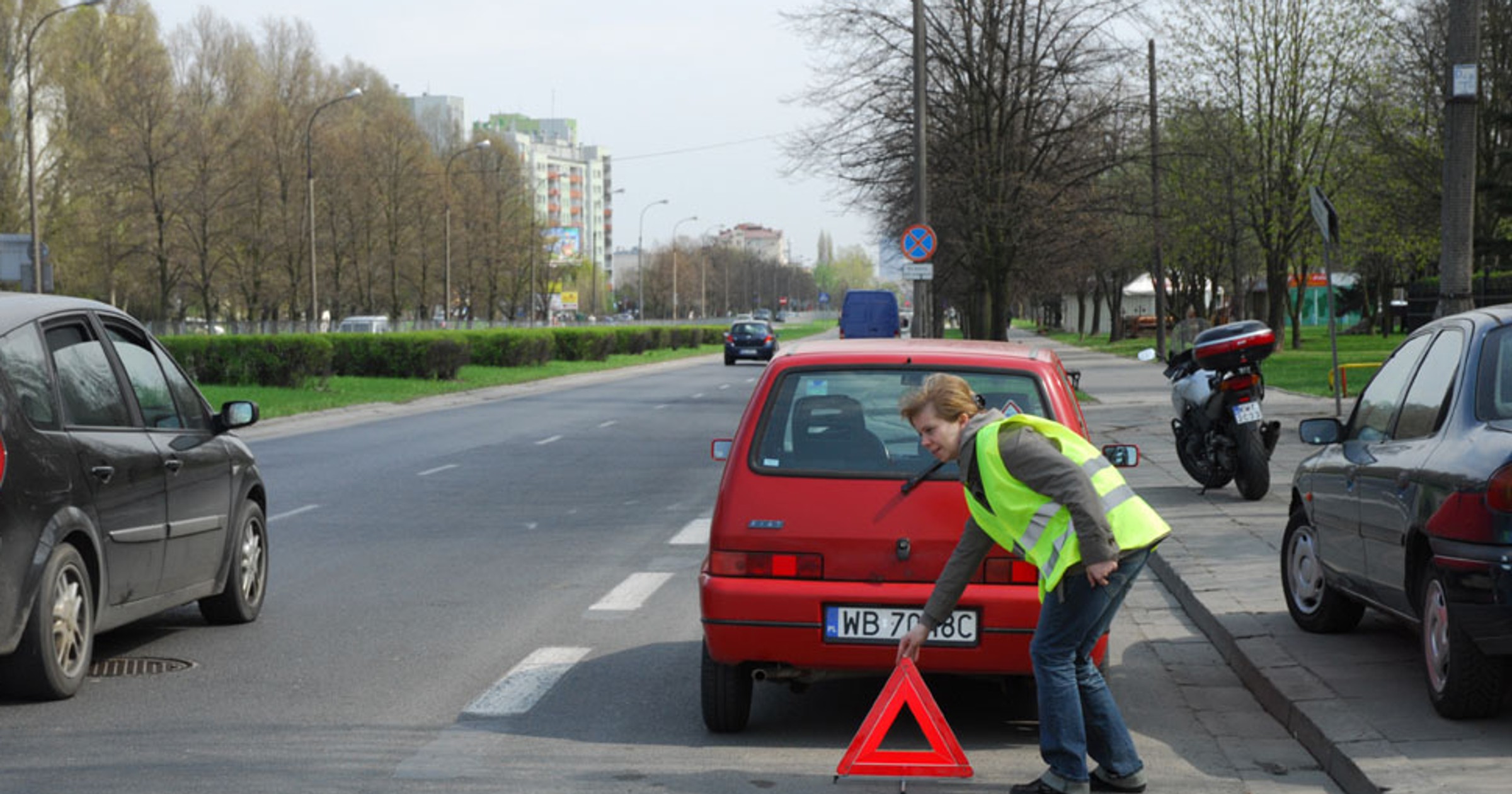 Uwaga, niebezpieczeństwo! Zobacz jak i gdzie postawić trójkąt