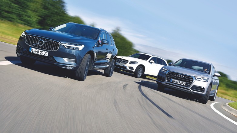 Porównanie na szczycie: nowe Volvo XC60 vs nowe Audi Q5 i Mercedes GLC