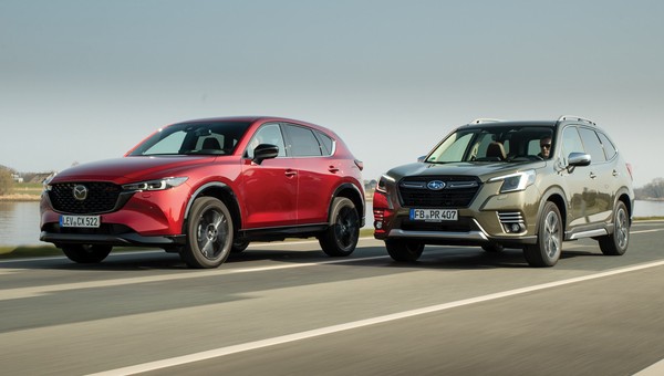 Rebelianci bez turbo: Mazda CX-5 kontra Subaru Forester. Japoński duet ciągle w formie!
