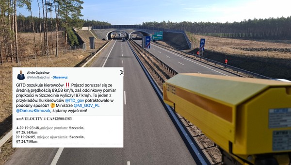 Czy odcinkowy pomiar prędkości może się mylić? Ten pod Szczecinem mylił się na pewno i to przy prostych obliczeniach.